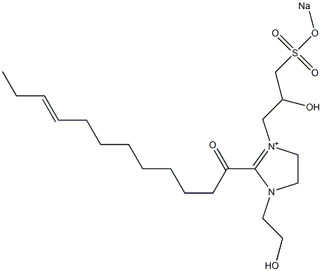 1-(2-Hydroxyethyl)-3-[2-hydroxy-3-(sodiooxysulfonyl)propyl]-2-(9-dodecenoyl)-2-imidazoline-3-ium|