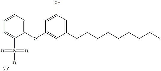 3'-Hydroxy-5'-nonyl[oxybisbenzene]-2-sulfonic acid sodium salt,,结构式
