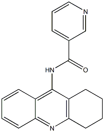 N-[(1,2,3,4-Tetrahydroacridin)-9-yl]pyridine-3-carboxamide Structure