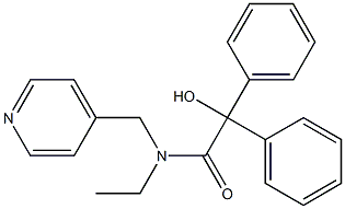 N-Ethyl-N-(4-pyridylmethyl)benzilamide Structure