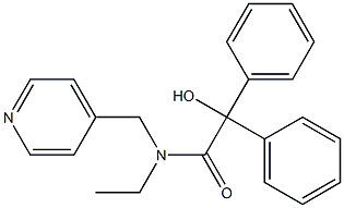 N-Ethyl-N-(4-pyridylmethyl)benzilamide 结构式