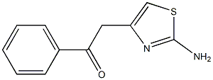 2-Amino-4-(phenylcarbonylmethyl)thiazole,,结构式