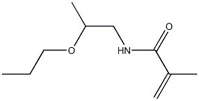 N-(2-Propoxypropyl)methacrylamide Struktur