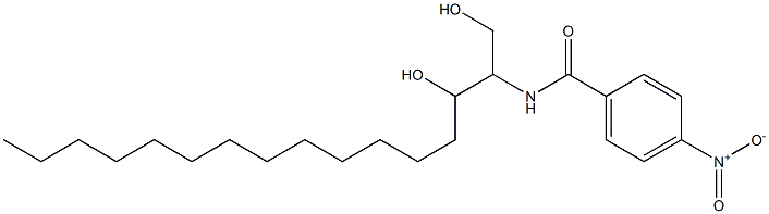 N-(1,3-Dihydroxyhexadecan-2-yl)-4-nitrobenzamide,,结构式