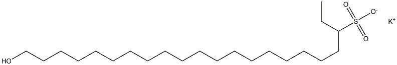 22-Hydroxydocosane-3-sulfonic acid potassium salt