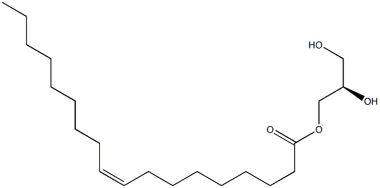 (R)-3-[(Z)-9-Octadecenoyloxy]propane-1,2-diol Struktur