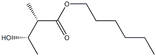 (2S,3S)-2-Methyl-3-hydroxybutyric acid hexyl ester Structure