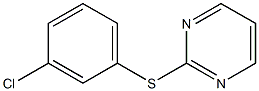 3-Chlorophenyl 2-pyrimidinyl sulfide,,结构式