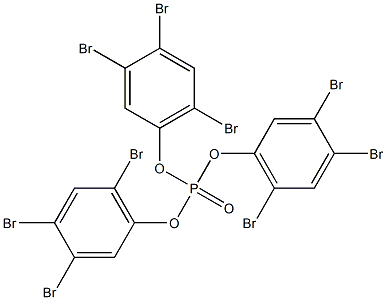 Phosphoric acid tris(3,4,6-tribromophenyl) ester Structure