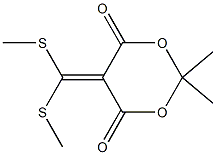 2,2-Dimethyl-5-[bis(methylthio)methylene]-4H-1,3-dioxin-4,6(5H)-dione,,结构式