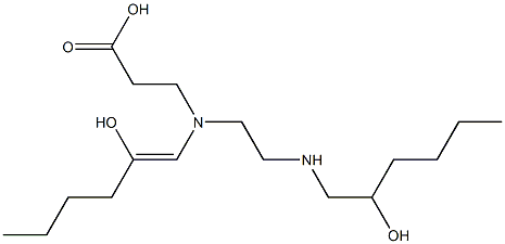 3-[N-(2-Hydroxy-1-hexenyl)-N-[2-(2-hydroxyhexylamino)ethyl]amino]propionic acid