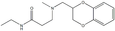 3-[[(1,4-Benzodioxan-2-yl)methyl](methyl)amino]-N-ethylpropionamide Structure