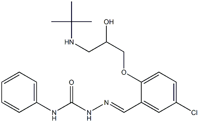 1-[5-Chloro-2-[2-hydroxy-3-(tert-butylamino)propoxy]benzylidene]-4-phenylsemicarbazide