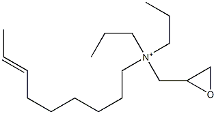 N-(7-Nonenyl)-N,N-dipropyl-2-oxiranemethanaminium 结构式