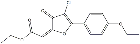 2-Ethoxycarbonylmethylene-4-chloro-5-(4-ethoxyphenyl)furan-3(2H)-one