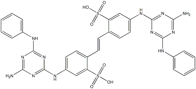 4,4'-Bis(4-amino-6-anilino-1,3,5-triazin-2-ylamino)-2,2'-stilbenedisulfonic acid
