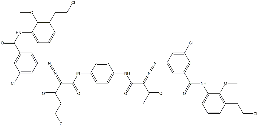  3,3'-[2-(Chloromethyl)-1,4-phenylenebis[iminocarbonyl(acetylmethylene)azo]]bis[N-[3-(2-chloroethyl)-2-methoxyphenyl]-5-chlorobenzamide]