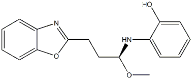 2-[(1S)-1-(2-Hydroxyphenylamino)-1-methoxymethylethyl]benzoxazole Structure