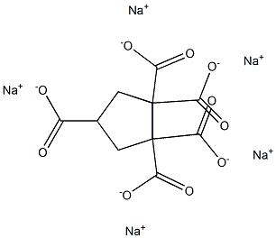 1,1,2,2,4-Cyclopentanepentacarboxylic acid pentasodium salt Structure