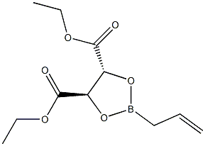 (4R,5R)-2-Allyl-1,3,2-dioxaborolane-4,5-dicarboxylic acid diethyl ester Structure