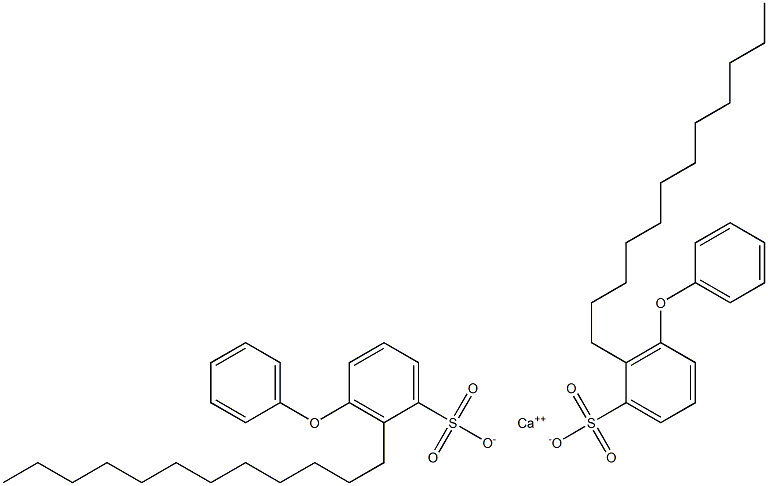 ビス(2-ドデシル-3-フェノキシベンゼンスルホン酸)カルシウム 化学構造式