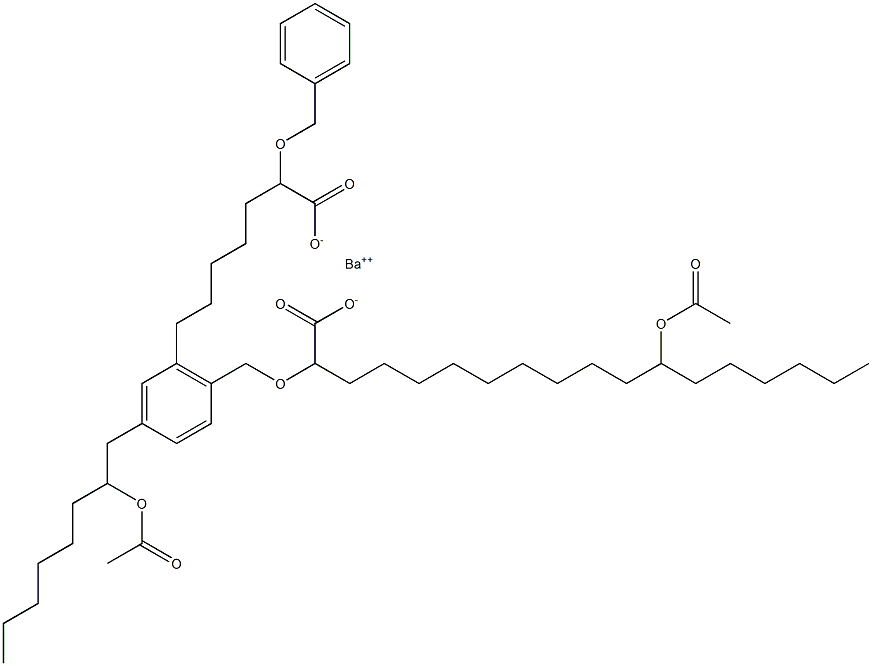  Bis(2-benzyloxy-12-acetyloxystearic acid)barium salt