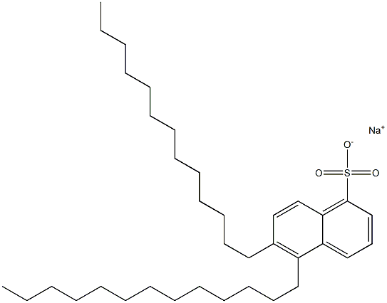 5,6-Ditridecyl-1-naphthalenesulfonic acid sodium salt 结构式
