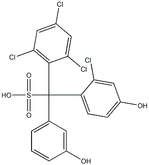  (2-Chloro-4-hydroxyphenyl)(2,4,6-trichlorophenyl)(3-hydroxyphenyl)methanesulfonic acid
