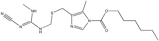 4-[[[(2-Cyano-3-methylguanidino)methyl]thio]methyl]-5-methyl-1H-imidazole-1-carboxylic acid hexyl ester