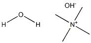 Tetramethylammonium hydroxide hydrate Struktur