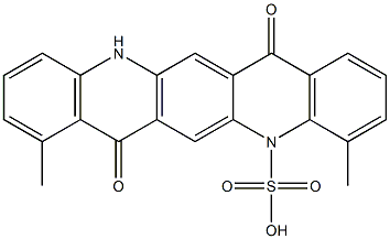 5,7,12,14-Tetrahydro-4,8-dimethyl-7,14-dioxoquino[2,3-b]acridine-5-sulfonic acid Structure