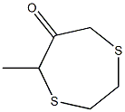 5-メチル-1,4-ジチエパン-6-オン 化学構造式