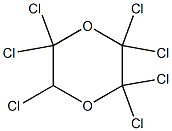 2,2,3,3,5,6,6-Heptachloro-1,4-dioxane,,结构式