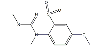 4-Methyl-3-ethylthio-7-methoxy-4H-1,2,4-benzothiadiazine 1,1-dioxide