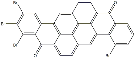 1,2,3,12-Tetrabromo-8,16-pyranthrenedione Struktur