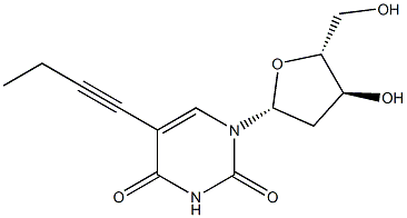 5-(1-Butynyl)-2'-deoxyuridine Struktur