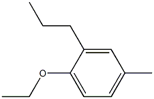 1-エトキシ-4-メチル-2-プロピルベンゼン 化学構造式