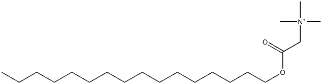 Trimethyl(hexadecyloxycarbonylmethyl)aminium,,结构式