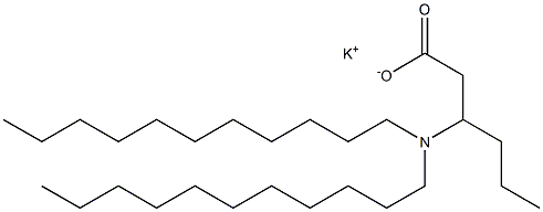 3-(ジウンデシルアミノ)ヘキサン酸カリウム 化学構造式