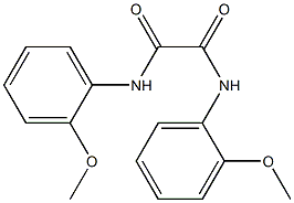 N,N'-ジ(2-メトキシフェニル)オキサミド 化学構造式