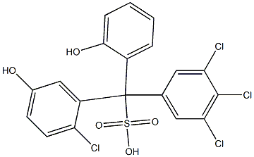 (2-Chloro-5-hydroxyphenyl)(3,4,5-trichlorophenyl)(2-hydroxyphenyl)methanesulfonic acid|