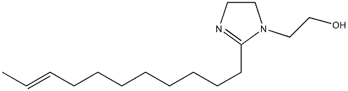 1-(2-ヒドロキシエチル)-2-(9-ウンデセニル)-2-イミダゾリン 化学構造式