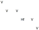 Pentavanadium hafnium Struktur