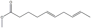 5,8-デカジエン酸メチル 化学構造式