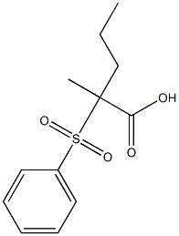 2-Methyl-2-phenylsulfonylpentanoic acid