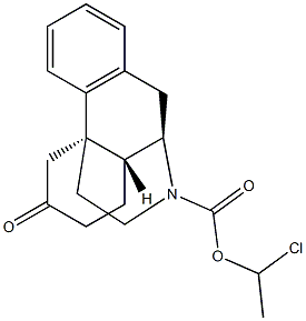 6-Oxomorphinan-17-carboxylic acid 1-chloroethyl ester Structure