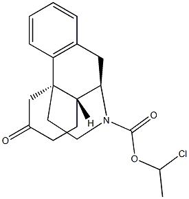 6-Oxomorphinan-17-carboxylic acid 1-chloroethyl ester Struktur