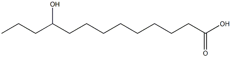 10-ヒドロキシトリデカン酸 化学構造式