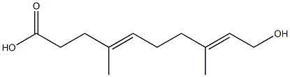 (4E,8E)-10-Hydroxy-4,8-dimethyl-4,8-decadienoic acid