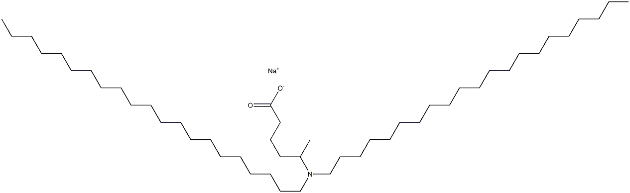 5-(Dihenicosylamino)hexanoic acid sodium salt,,结构式